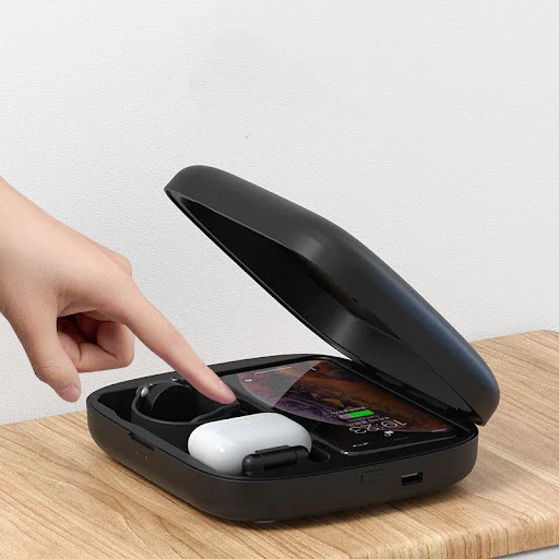 Title 1, Cell phone charging sterilizer Sanitize and cha...