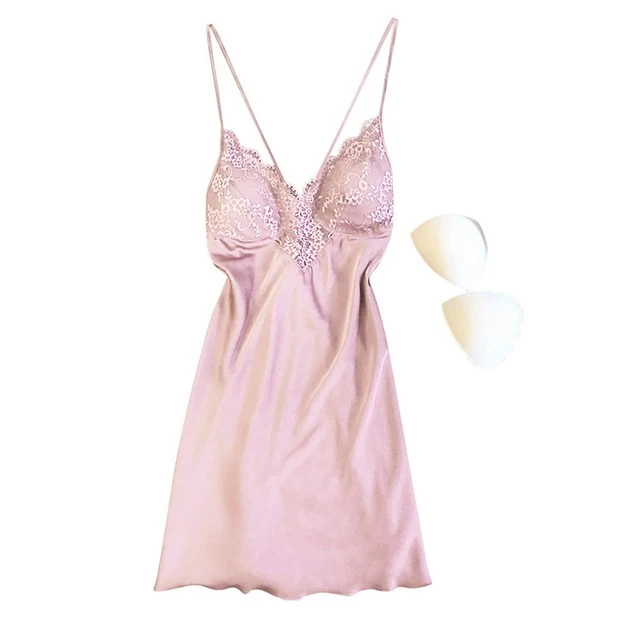 Title 3, Pijamas Women Pajamas Sexy Lingerie Satin Pajam...