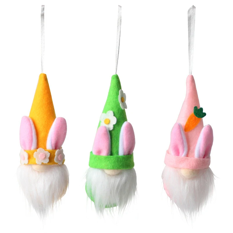 Easter Faceless Rabbit Hanging Cute Ears Ornament Decorative Adds Charm Perfect for Easter Celebrations and Adds Festive — photo 1