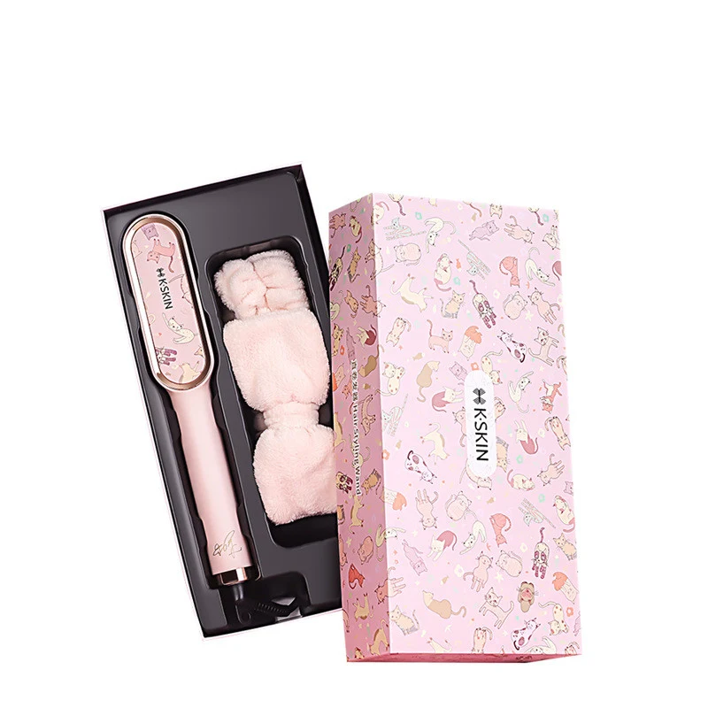 Escova Alisadora Golden Rice para Cabelos Lisos e Brilhantes. Alisamento Rápido e Eficaz com Tecnologia Avançada para um Look Perfeito e Duradouro. — foto 3