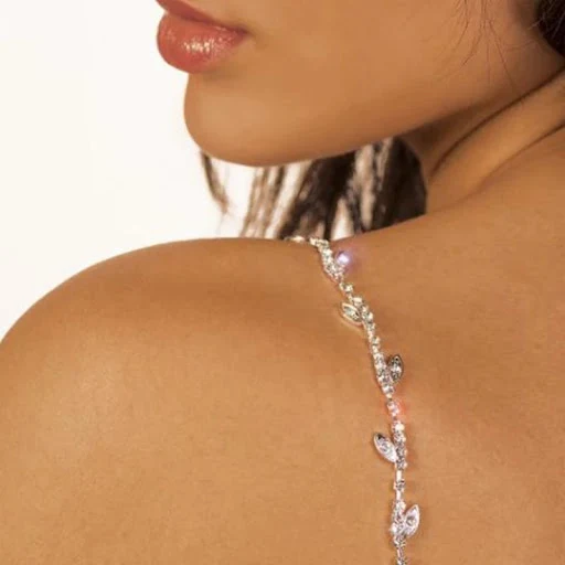 Title 1, Corrente de ombro feminina com strass e folhas,...