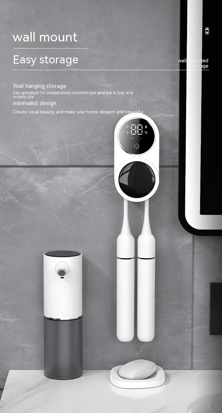 Title 6, Portable UV Toothbrush Sanitizer and Holder wit...