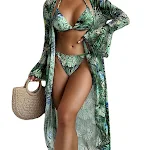 European and American split bikini beach swimsuit cover. Perfect for sunbathing, this split cover-up offers style and co — photo 2