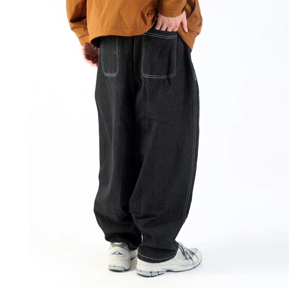 Jeans da lavoro da uomo a gamba larga affusolata, comfort e stile per la vita di tutti i giorni, perfetti per il lavoro — foto 1