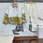 Jongens lange mouwen shirt Jeans Western stijl Comfortabel en stijlvol voor dagelijks gebruik Perfect voor actieve jongens Duurzaam materiaal en coole look — foto 5