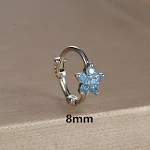 Brincos Roxo Flor com Fivela e Micro Zircônia Incrustada, Design Sofisticado e Detalhes Delicados. — foto 20