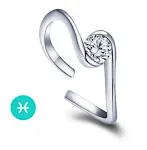 Anel Ajustável Bague Passion Zodíaco Seu Signo no Dedo Joia Personalizada Elegante Presente Especial para Amantes de Astrologia — foto 3