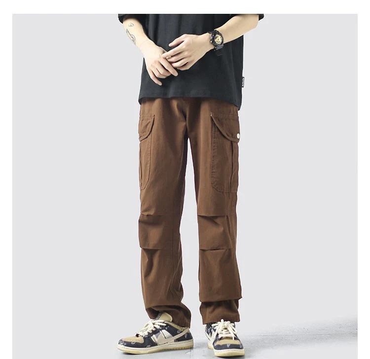 Men's Multi Pocket Casual Vintage Loose Cargo Pants, Comfortable and Stylish for Everyday Wear. Classic design with a re — photo 6