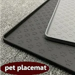 Pet Placemat, Bowl Mat, Cat and Dog Drinking Fountain, Water Feeding Mat, Placemat, Silicone Waterproof Pet Bowl Mat, An — photo 5