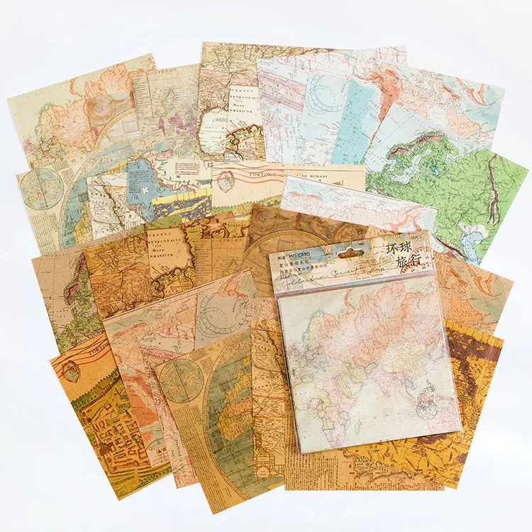Álbum Retro com 30 Folhas de Papel de Anotações Manuais e Simulação de Material. Ideal para registrar memórias, decorar e projetos DIY. — foto 4