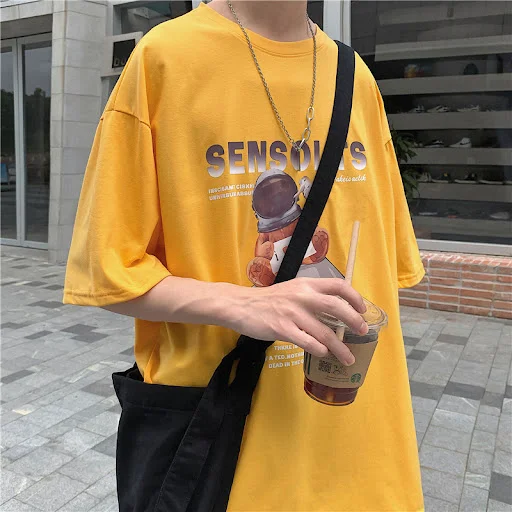 Title 5, Korean Loose Round Neck Short Sleeves For Lovers