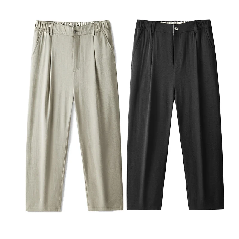 Men's Wide Leg Casual Trousers offer relaxed comfort and modern style. Perfect for everyday wear, these versatile trouse — photo 3