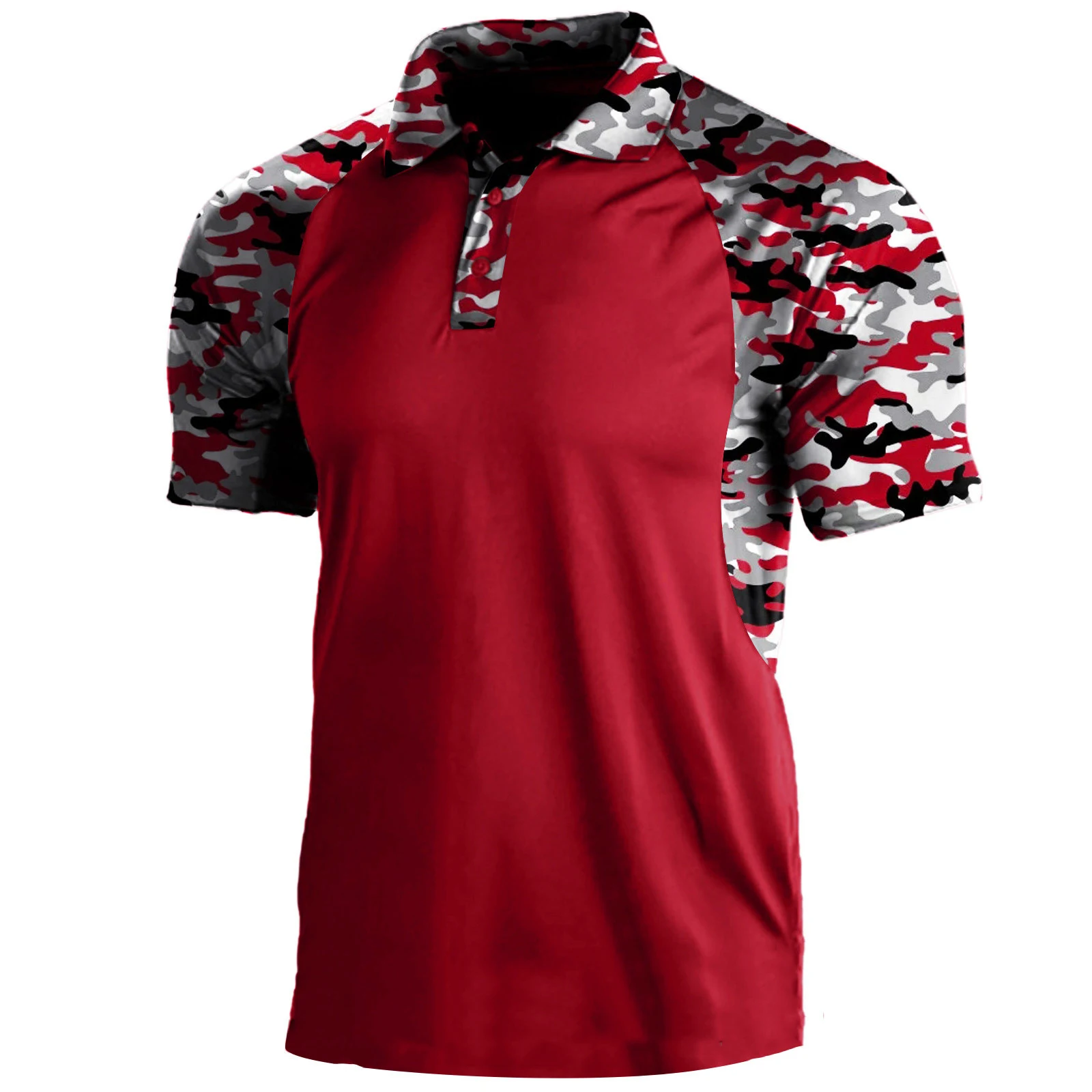 Men's Polo Shirt with Lapel Zipper Short-sleeved T-shirt. Stylish and comfortable for everyday wear, offering a modern a — photo 5