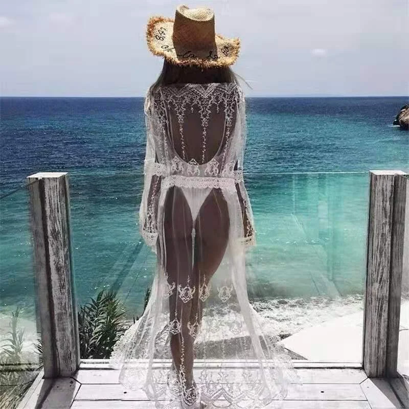 Title 2, Embroidered sexy beach blouse for women, design...