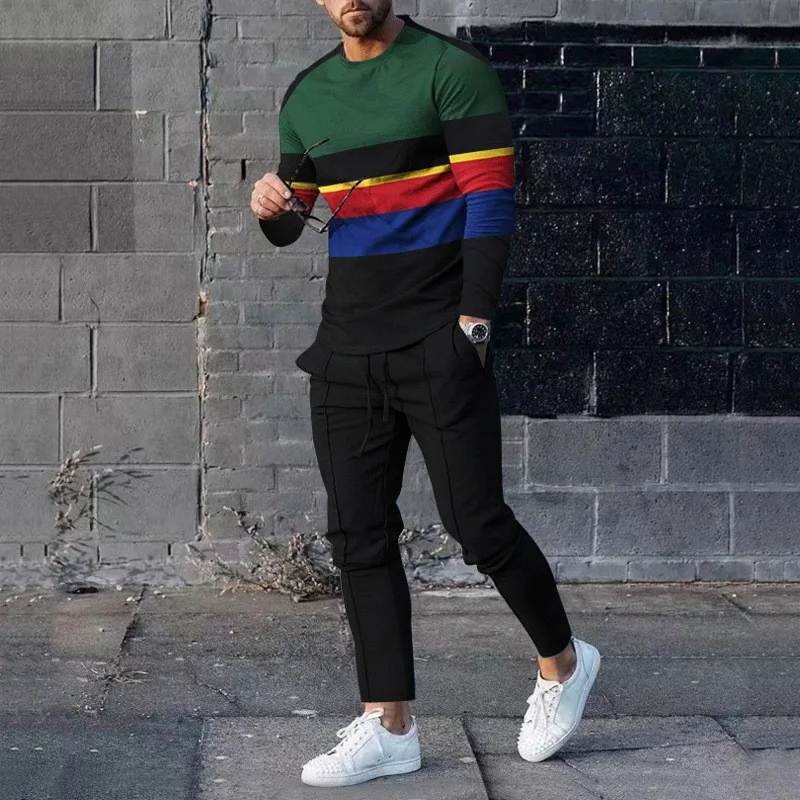 Spring New Sports Casual Suit 3D Printed T-shirt Trousers, Comfortable and Stylish Outfit, Perfect for Sport and Everyda — photo 7