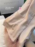 Ropa de hogar de seda de manga larga de alta calidad que se puede usar en el exterior — foto 2