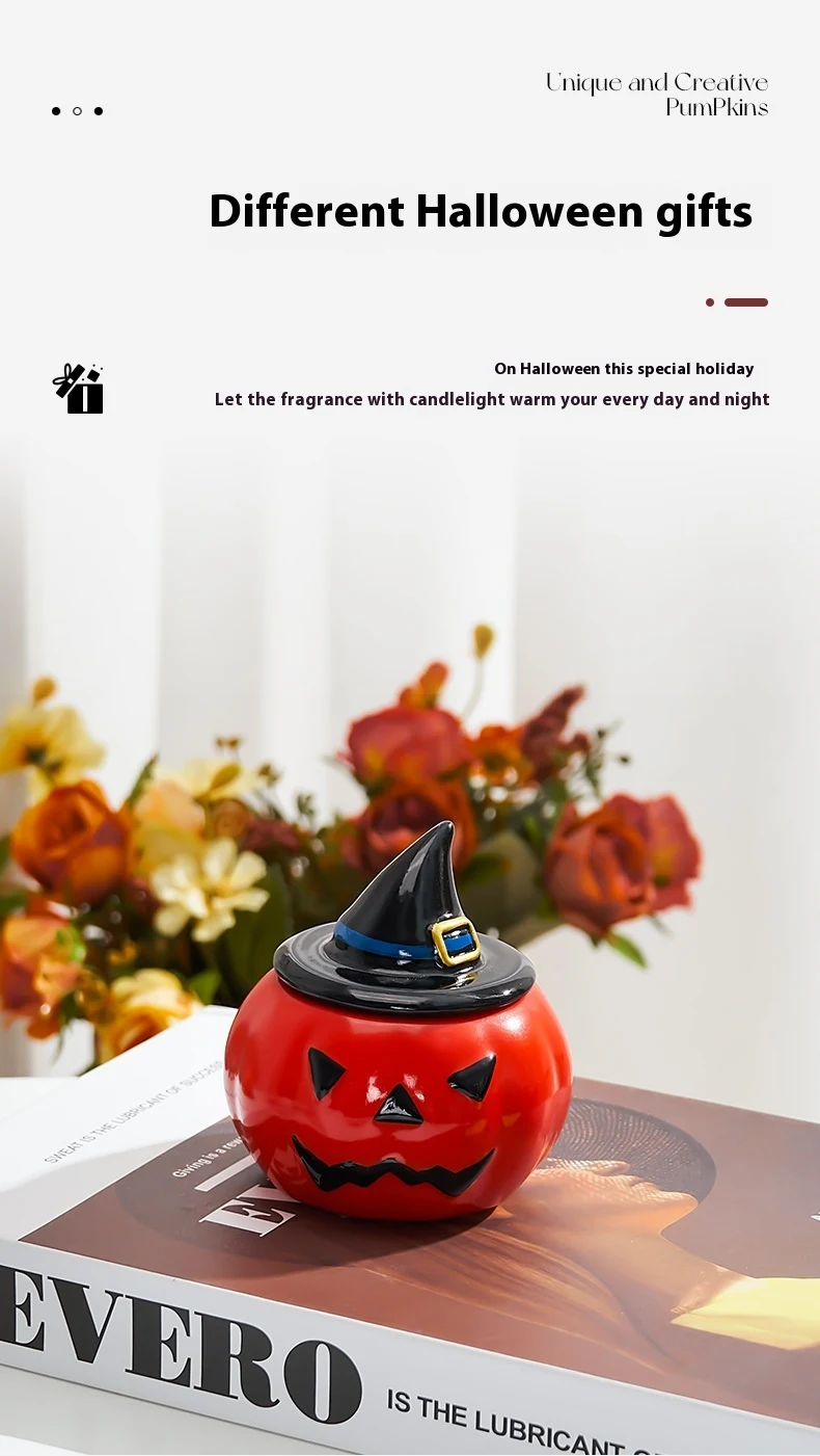 Title 3, Halloween Pumpkin Aromatherapy Candle Creative ...