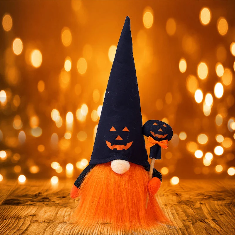 Enfeites de Halloween Boneco de pelúcia Rudolf com luz. Decore com fofura e ilumine suas festas de fim de ano. — foto 8