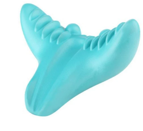 Travesseiro Massageador Cervical Estiramento Relaxamento Muscular Tração Coluna Alivio Dor Correção Postural Suporte Pescoço Ombros — foto 4