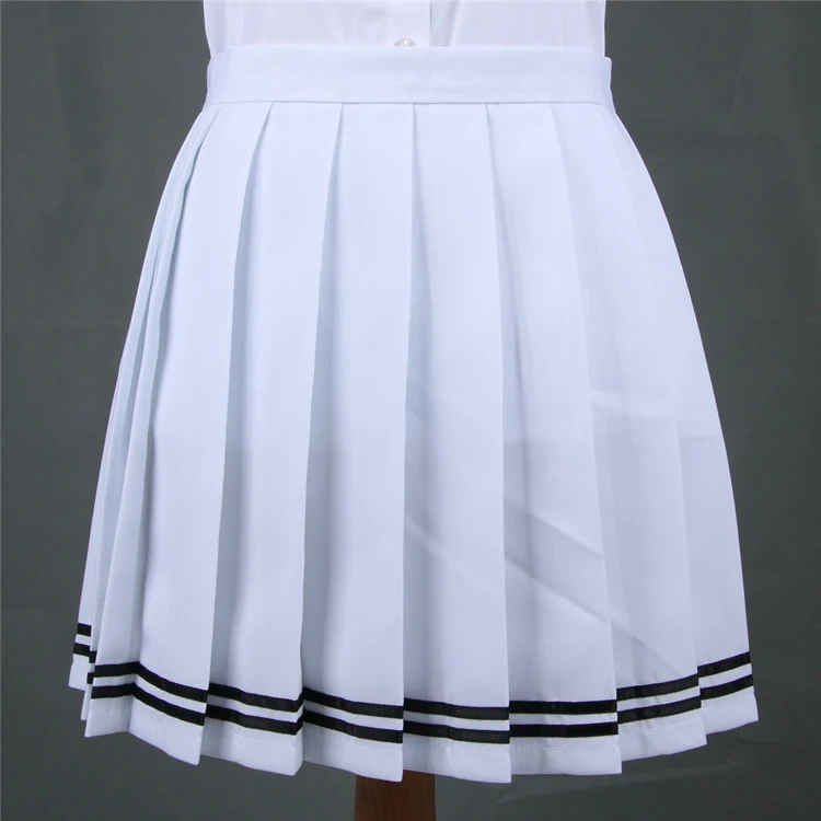 Japanese Pleated Skirt Macaron Solid Color. Comfortable and stylish, perfect for a modern look, versatile for any occasi — photo 1