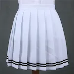 Japanese Pleated Skirt Macaron Solid Color. Comfortable and stylish, perfect for a modern look, versatile for any occasi — photo 1