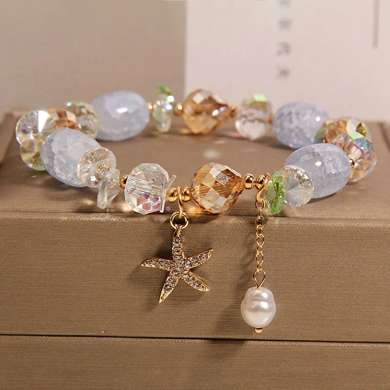 Pulseira de Estrela do Mar Estilo Mori Simples para Estudantes, Namoradas e Irmãs, Acessório Charmoso e Delicado. — foto 3