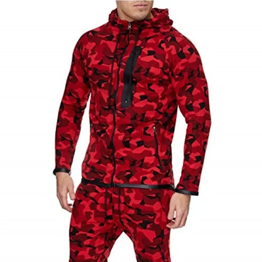 Title 5, Camouflage zipper cardigan hooded sweatshirt