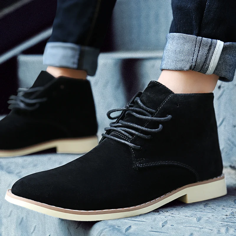 Men's high-top casual leather shoes for everyday comfort and style. Offering a versatile, modern look with premium quali — photo 5