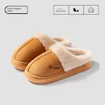 New Winter Cozy Warm Couple Style Concise Fluffy Slippers Women Men Non-slip Soft Slides Indoor Mule Ladies Home Cotton. — photo 4