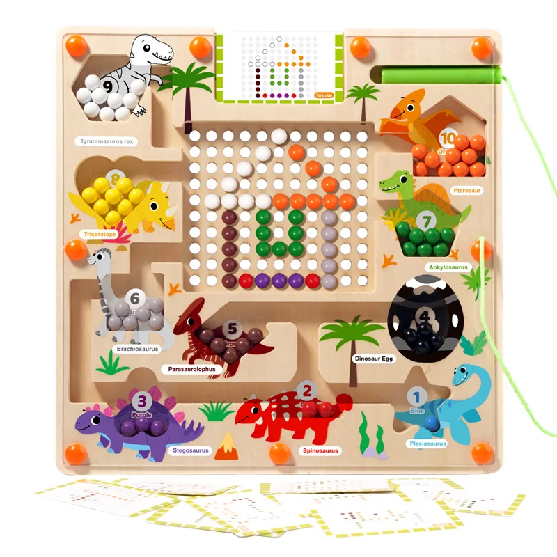 Muzhile Early Education Wisdom Magnetic Beads Puzzle Teaching Toys Develops Intelligence & Creativity. Fun Learning Game — photo 1