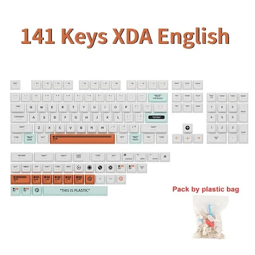 Title 4, PBT Material XDA Height Ball Keyboard Keycaps f...