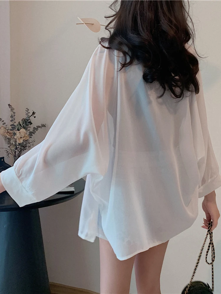 New Loose Bat Cardigan Short Chiffon Air-conditioned Shirt With A Small Shawl — photo 4