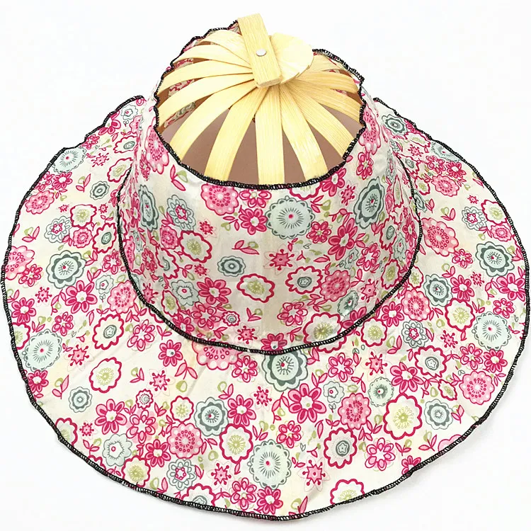 Title 7, Folding Portable Fan Hat All-Match Beach Sun Ha...