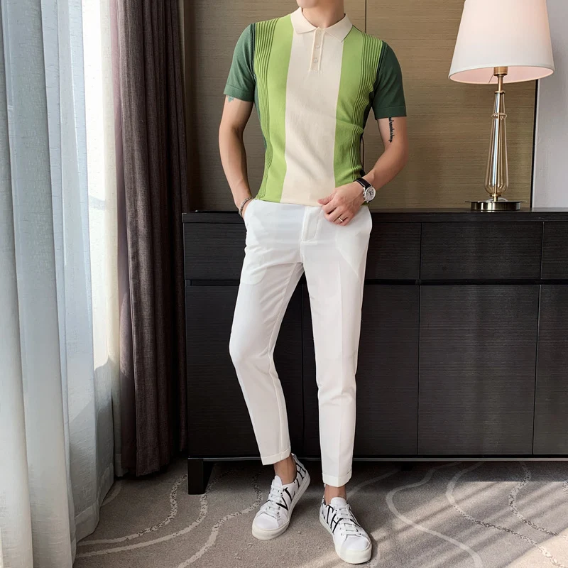 Title 2, Summer Sportsman Short-sleeved Knitted POLO Shi...