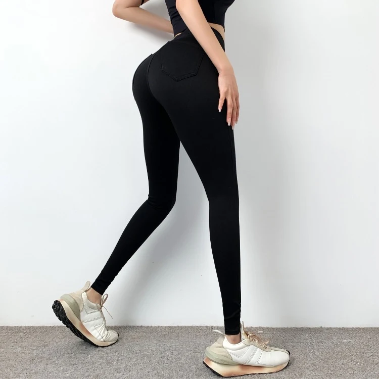 Title 12, High Waist Slimming Peach Yoga Hose für Damen, ...