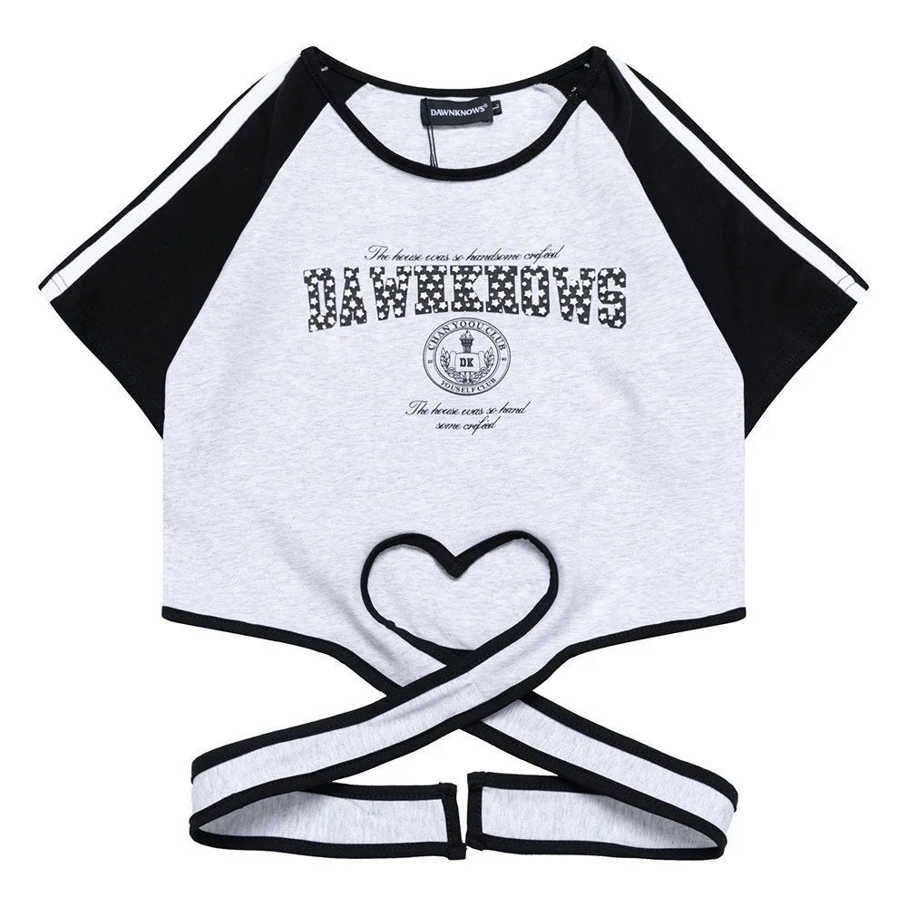 Hollow Heart Women's Lace Up Short Sleeve T-shirt – stylish and comfortable, perfect for a casual yet fashionable everyd — photo 11