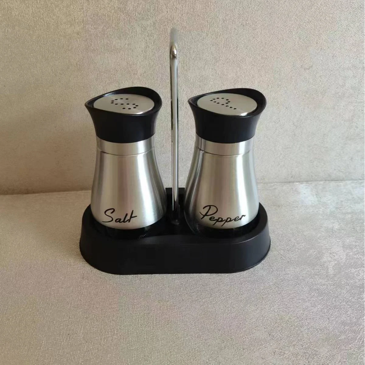 Stainless Steel Glass Spiced Salt Bottle Keep your fresh spices handy and stylishly stored Perfect for kitchen or table — photo 7