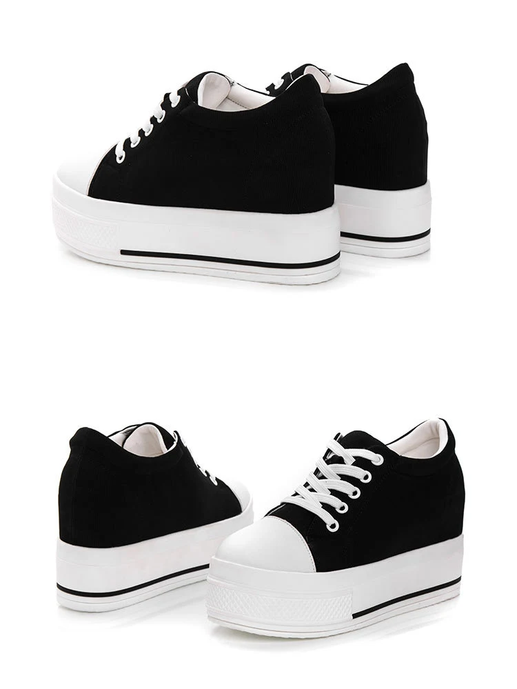 Title 13, Sapatos femininos casuais com sola grossa de 8c...