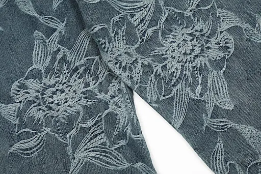 Title 9, Calças suspensas jeans jacquard floridas mascul...