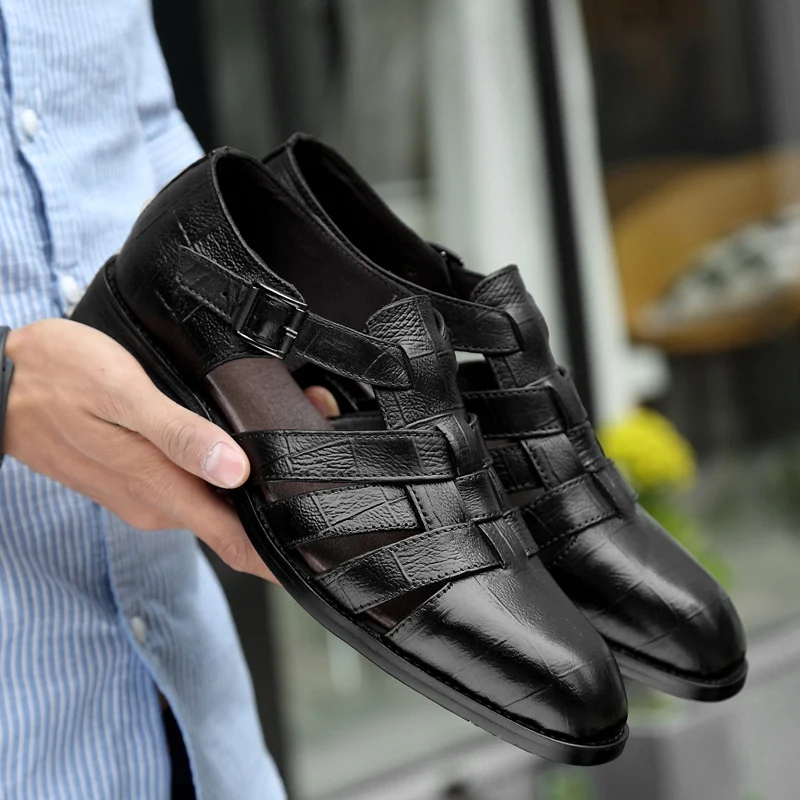 Title 46, Scarpe formali da uomo con fibbia, comode e tra...
