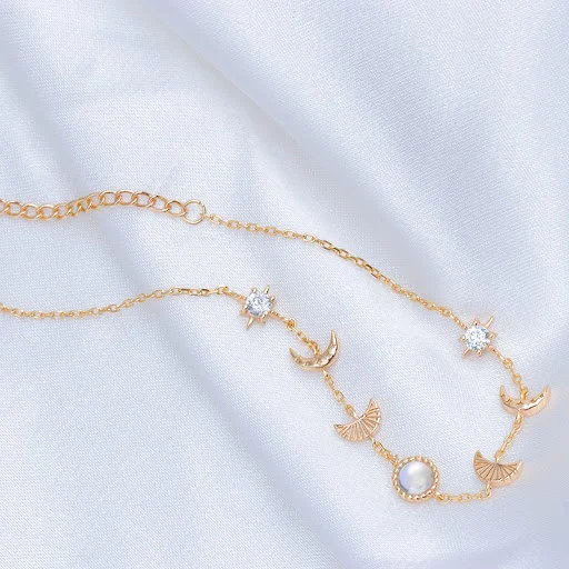 Title 6, Pulseira Xingyue S925 Prata Esterlina com Pedra...