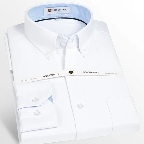 Title 16, Mens casual slim fit non-iron thick cotton shi...
