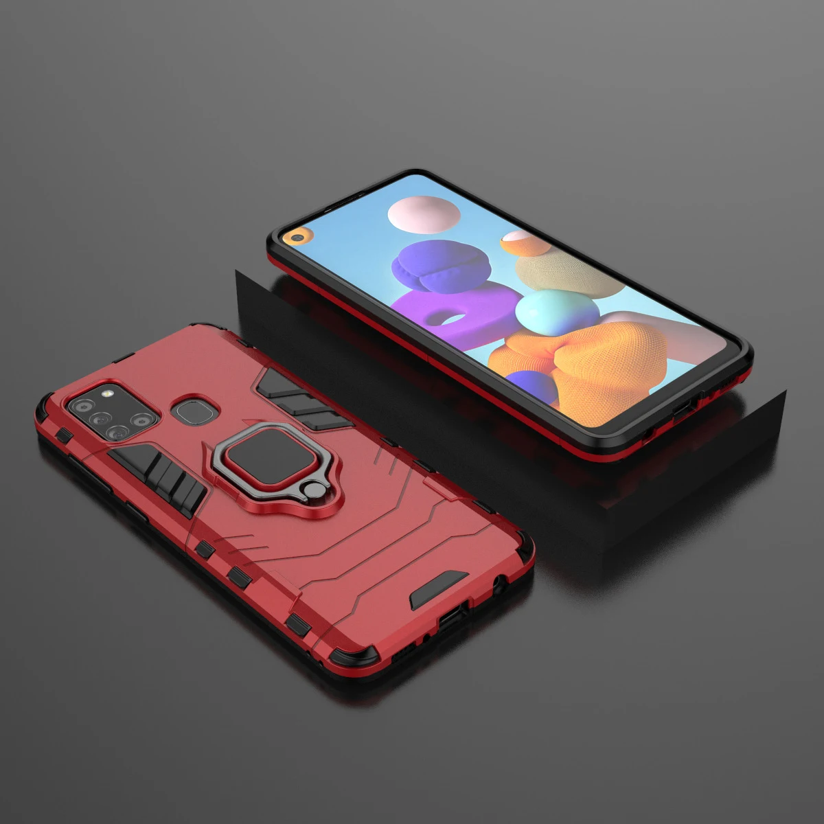 Title 3, Capa para Samsung A21S com suporte de anel para...