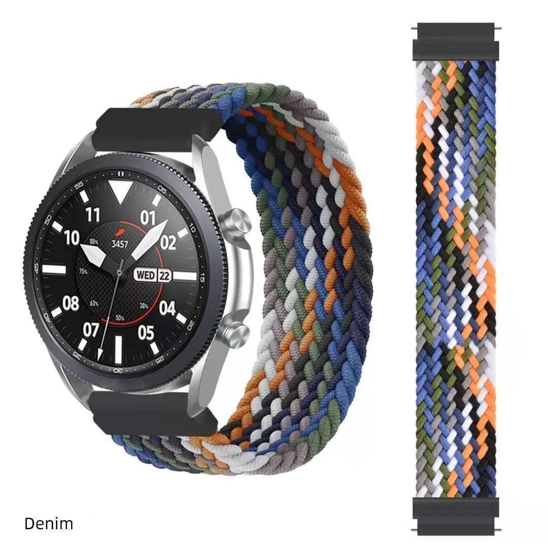Title 8, 20mm Elastic Braided Nylon Strap for Smartwatch...