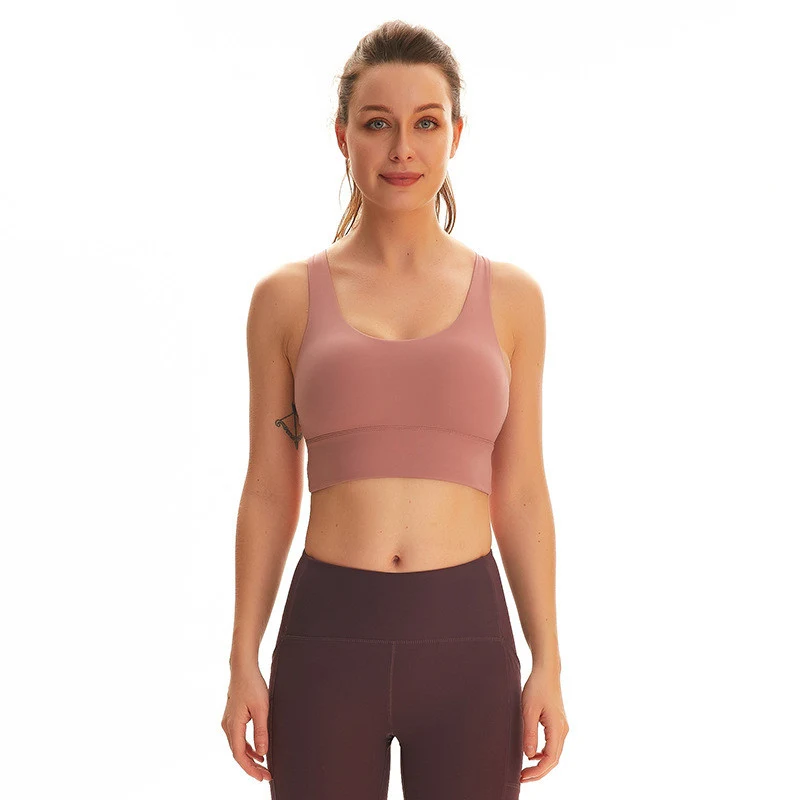 Zeer sterke, schokbestendige sportbeha voor yoga, mooie rug en fitness. Sportondergoed voor optimale ondersteuning en bewegingsvrijheid. — foto 7