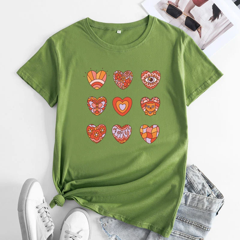 Title 11, Camiseta feminina de algodão com estampa de let...