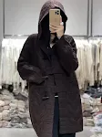 Twisted Hooded Jacket with Horn Buttons, Loose Casual Fit. Experience comfort and style in this versatile jacket perfect — photo 10