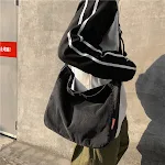 Bolsa Mensageiro Jeans Macia para Estudantes, Ideal para Livros e Notebook, Confortável e Durável, Perfeita para o Dia a Dia — foto 1