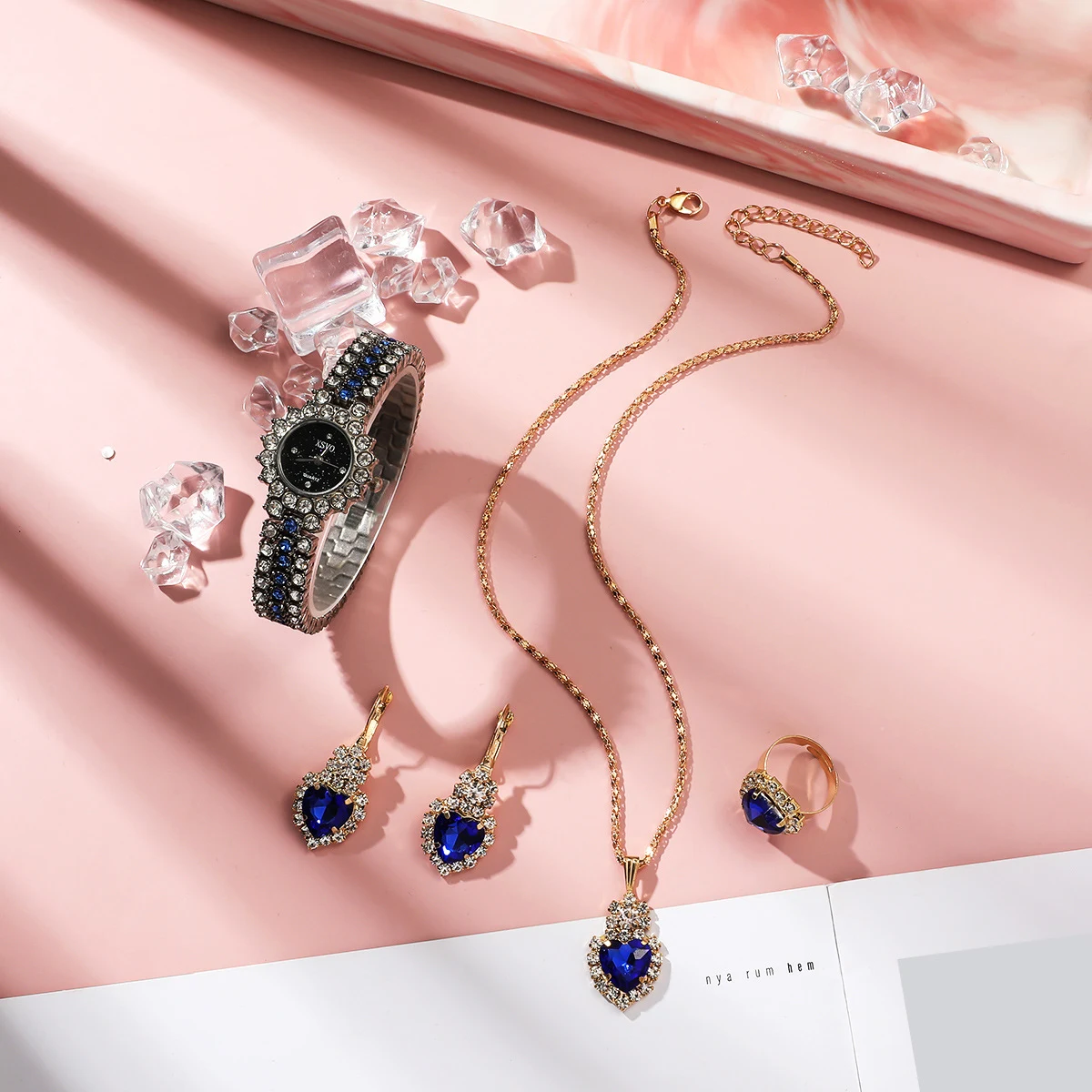 Kit de Presente Feminino Relógio Gypsophila Diamante Conjunto Completo Elegância e Sofisticação Para Mulheres Presente Ideal Design Exclusivo — foto 5