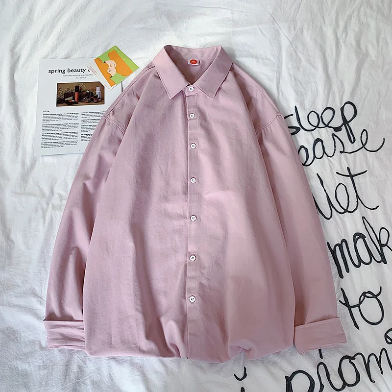 Title 2, Casual Washed Cotton Hong Kong Style Shirt Loos...